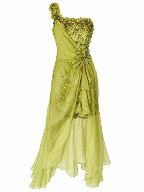 Light in the box embellished apple green party dress S